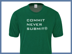Commit Never Submit is a Registered Phrase